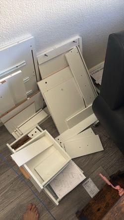 White Dresser Furniture Kit Unassembled
