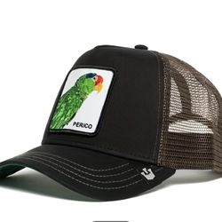 Breathable Unisex Mesh Baseball Cap With Bird Patch Embroidery, Adjustable And With Sun Protection