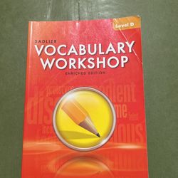 Sadlier Vocabulary Workshop Book
