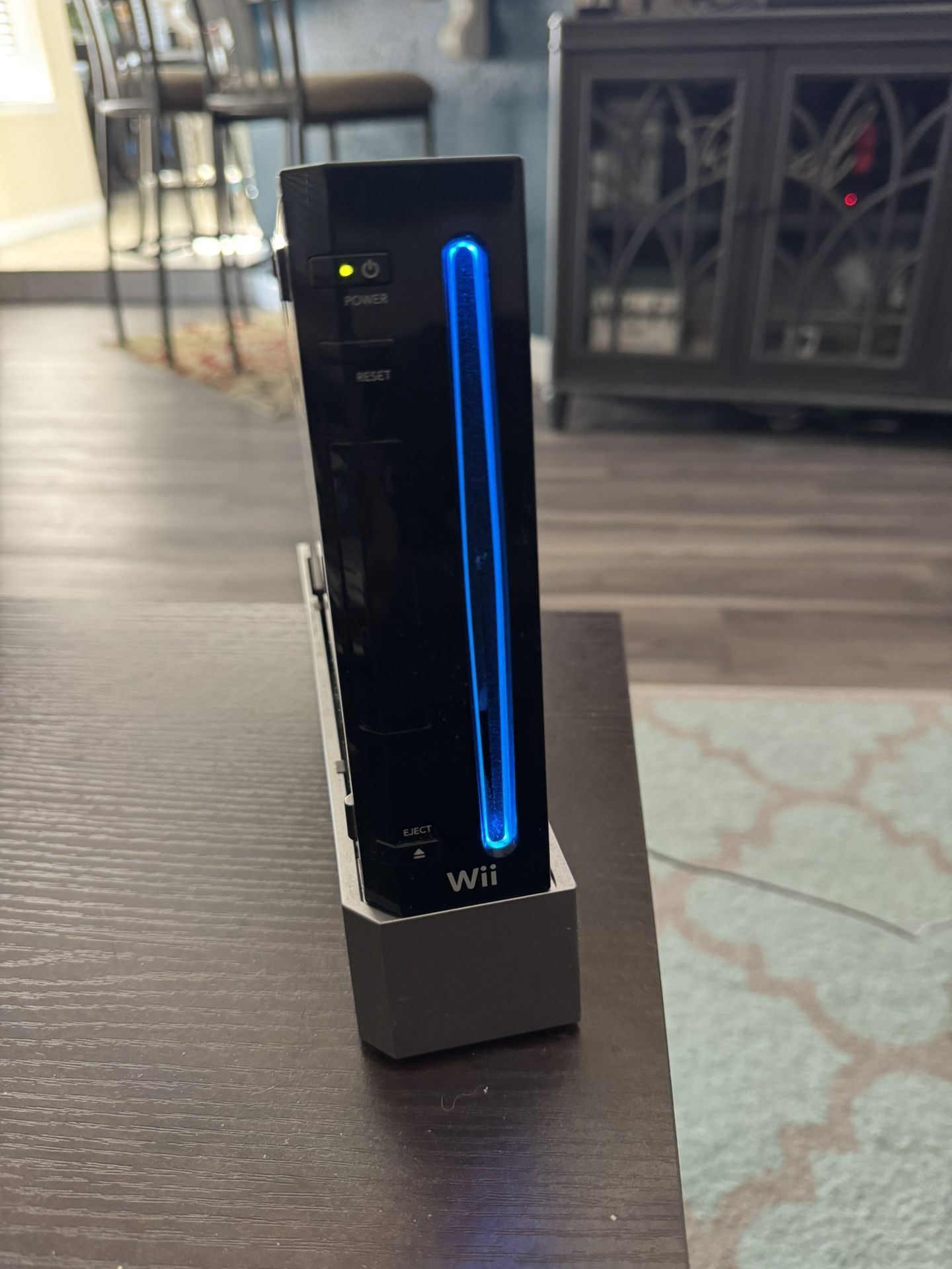 Black Nintendo Wii with Games