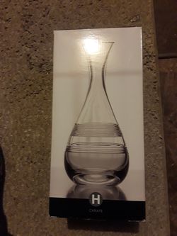 Hotel collection wine carafe- new in box Thumbnail