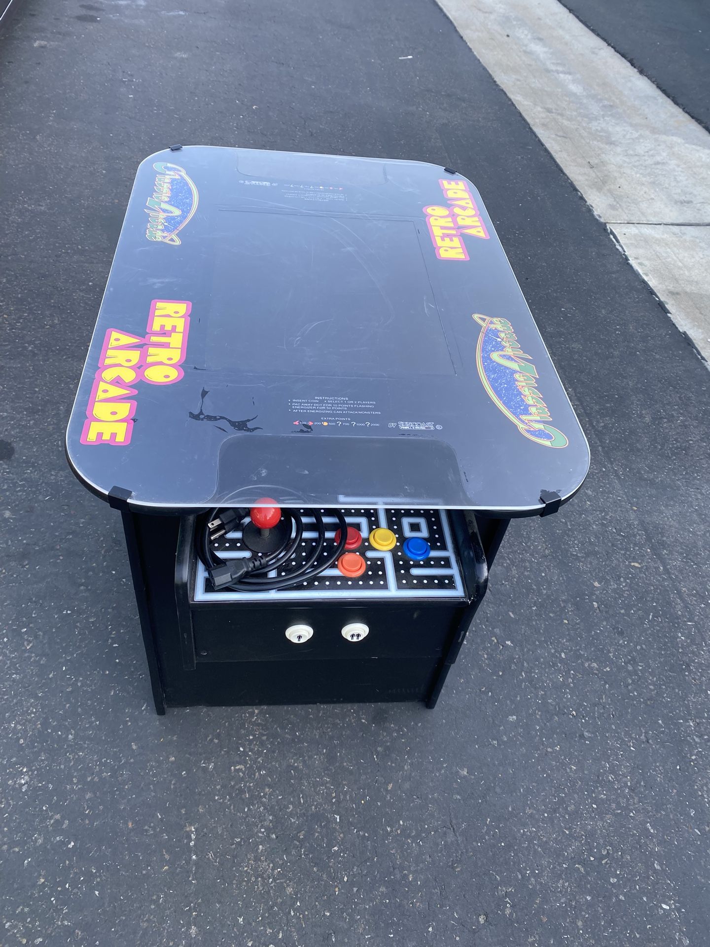 RETRO ARCADE - Classic Cocktail Design 60 Games