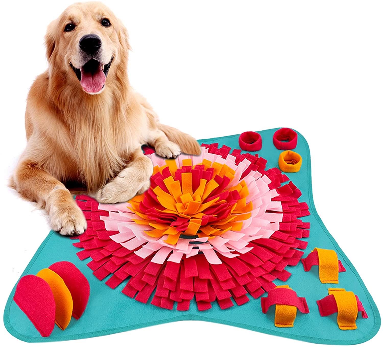 Snuffle Mat for Dogs Feeding Mat Interactive Puppy Puzzle Toy Pet Nosework Training Play Mats for Stress Relief