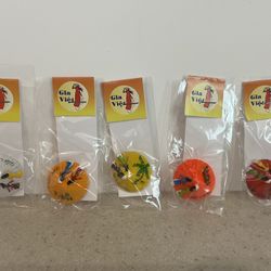 5 New 3D Magnets with Thai Conical Rice Hat in colors pictured