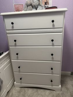 White Wooden Dresser