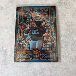 2025 Panini Mosaic Shedeur Sanders Stained Glass RC #7 SSP Rookie Browns