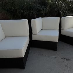 Brand New Brown Patio Wicker Lounge Chairs