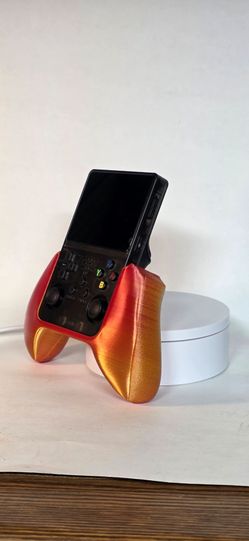 Comfort Grip for R36S Handheld xbox style controller silk red gold color Comfort Handle Accessory 3D printed