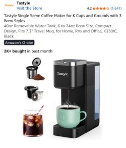 New Tastyle Single Serve Coffee Maker K330IC Black