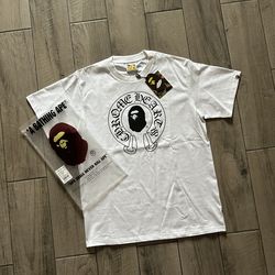 White Bape x Chrome Hearts tee