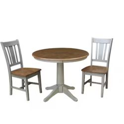 Breakfast Table Set With 4 Dining Chairs 