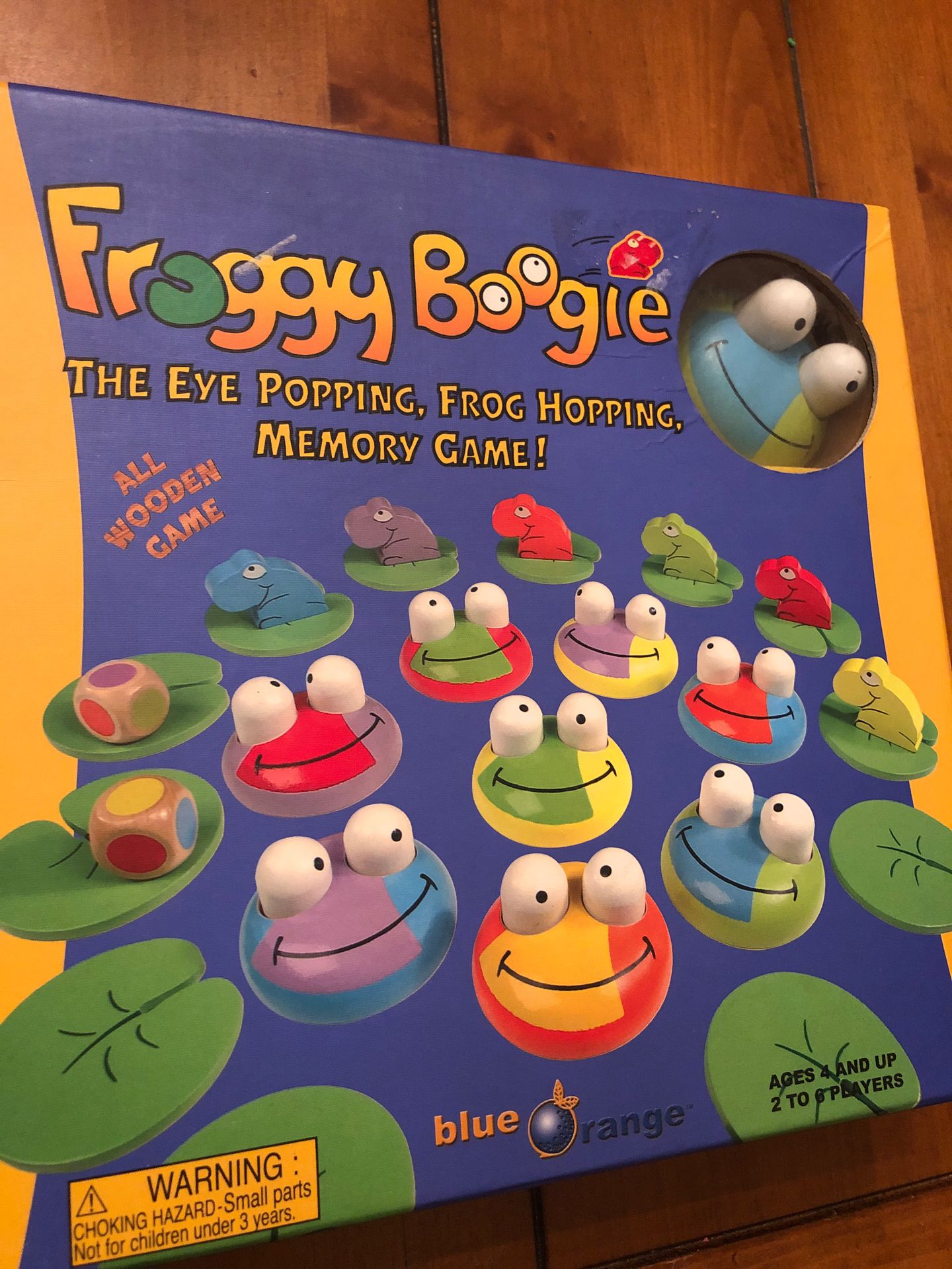 Froggie Boogie - wooden memory game