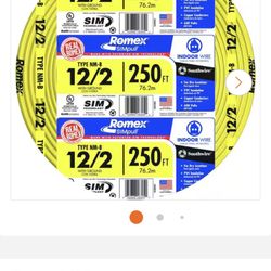 12/2. Romex Wire