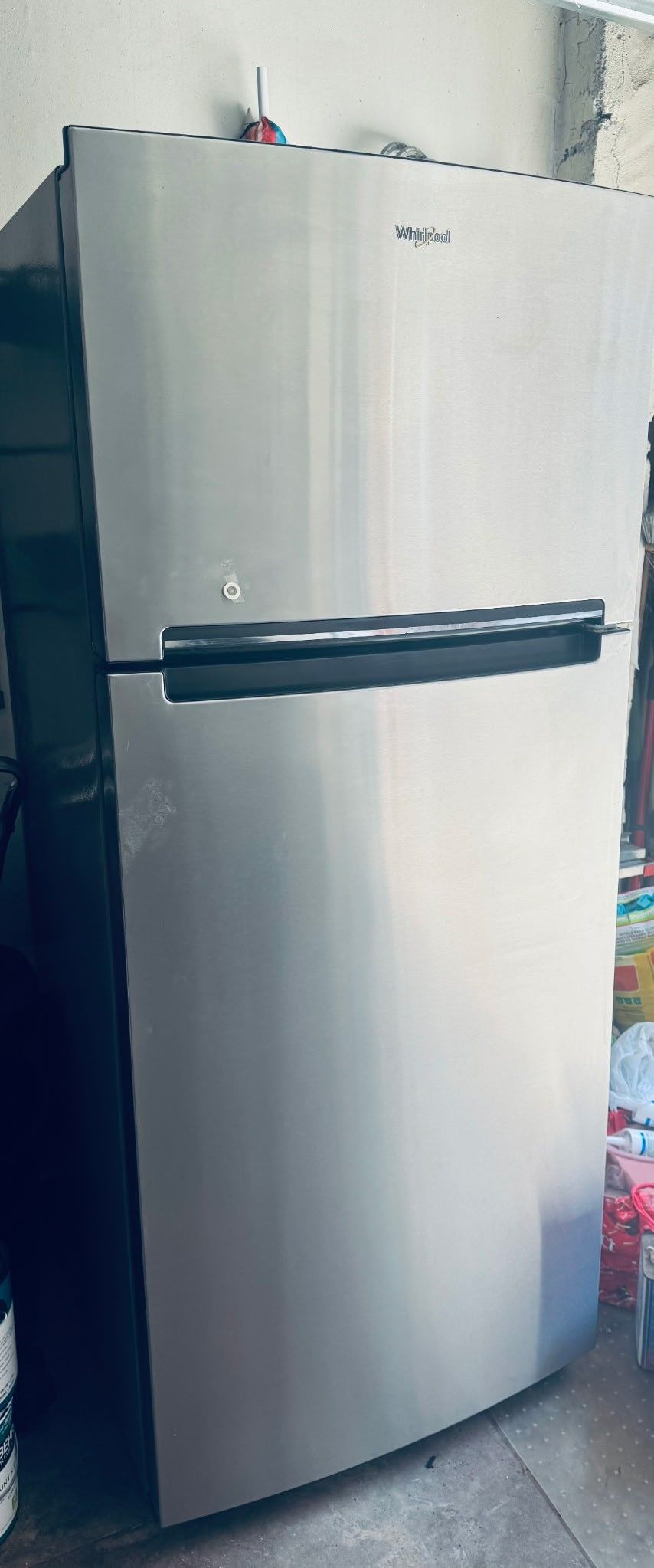 Like New Whirlpool Refrigerator - STAINLESS STEEL