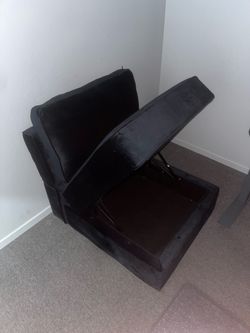 Couch with space to put stuff as well