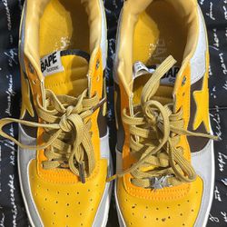 BAPE Sneakers (Brown And Yellow)