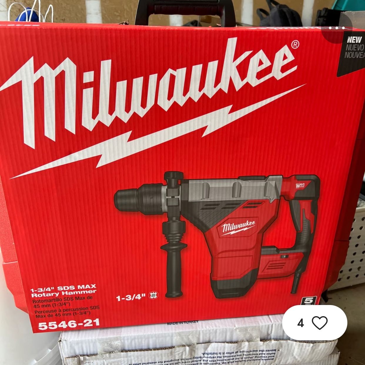 Milwaukee New 1 3/4” Rotary Hammer