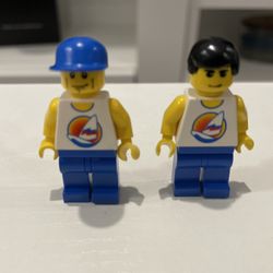 Set Of 2 Lego Minifigures With Sailboat On Shirt