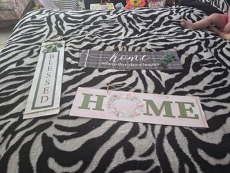 New hanging signs