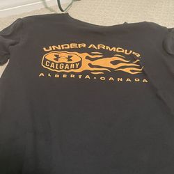 Under armor Calgary Alberta Canada hockey T-shirt