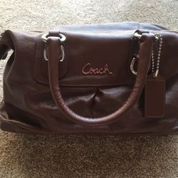 Brown coach medium satchel