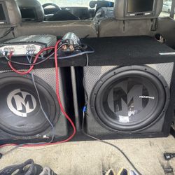 2 MEMPHIS 15s W/1100 HiFonics Amp And screen 