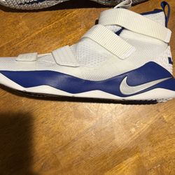 Size 17 - Nike LeBron Soldier 11 TB White Duke Blue - 943155-108 Size 16.5