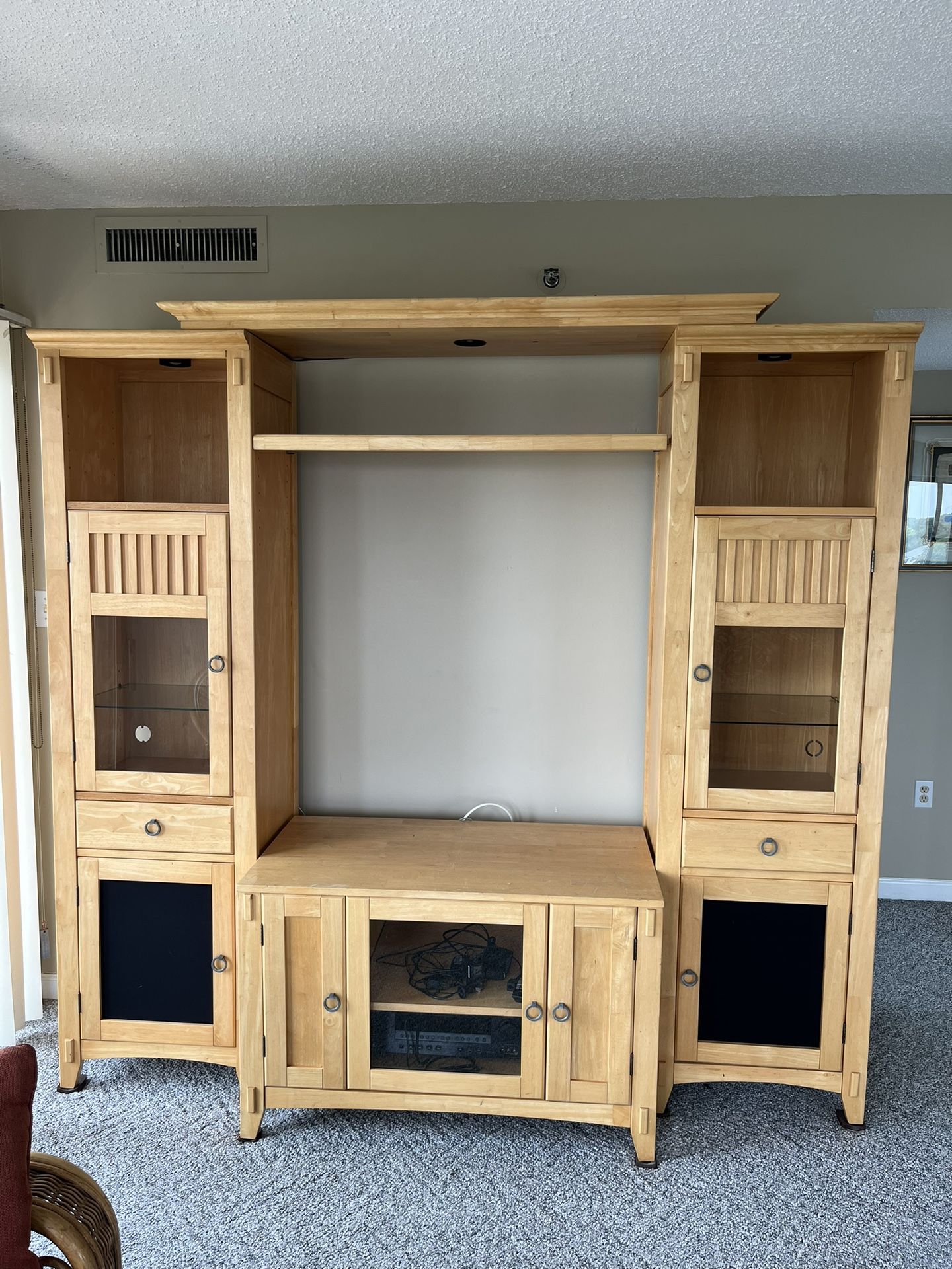 Solid Blonde Wood Entertainment Group