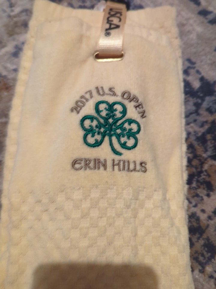 NEW - Sealed- 2017 US Open Erin Hills Golf Towel!! Brand New USGA! Rare!