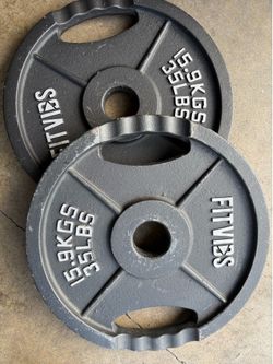 35 lb Olympic Plates Pair 2 Inch Fitvibs