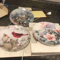 Lena Liu Collectors Plates Birds 