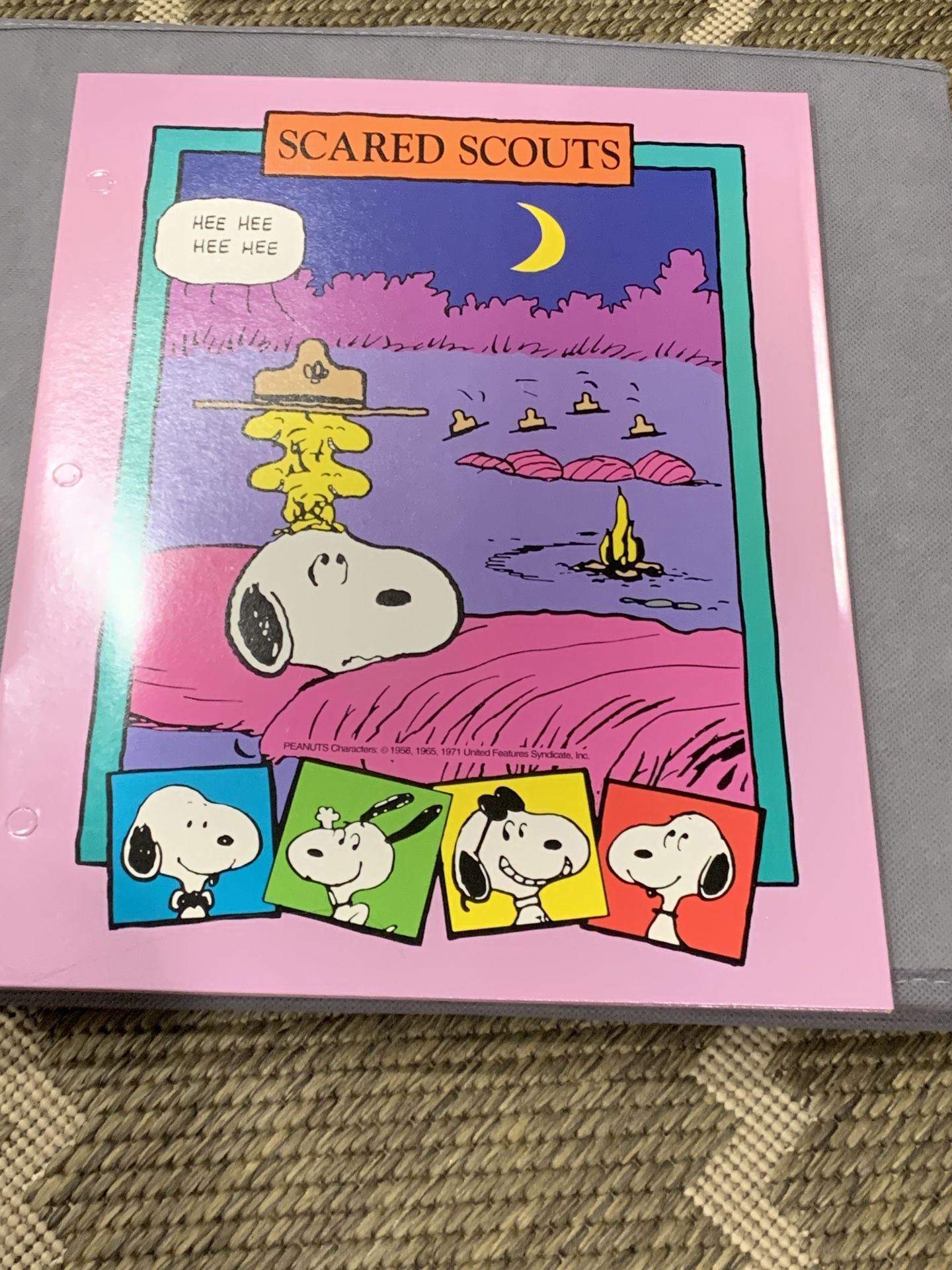 Peanuts Snoopy and Woodstock Scouting Folder 3 of 5