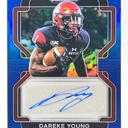 Really Nice Panini Prizm Dareke Young Rookie, Auto, # 24/75 Card MINT 