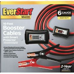 EverStart Maxx 16-Foot 6-Gauge Heavy Duty Booster Cables with Smart Protector