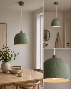 Sage green ceiling lamp