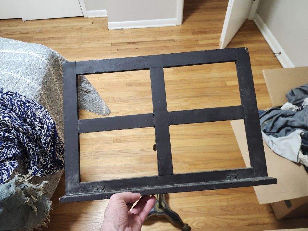 Antique Hamilton Adjustable Iron Base Music Stand