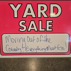 Moving Sale July 5th 8am - 2pm-ish