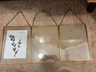 Hudson 43 Hanging Glass Picture Frames Set of 3