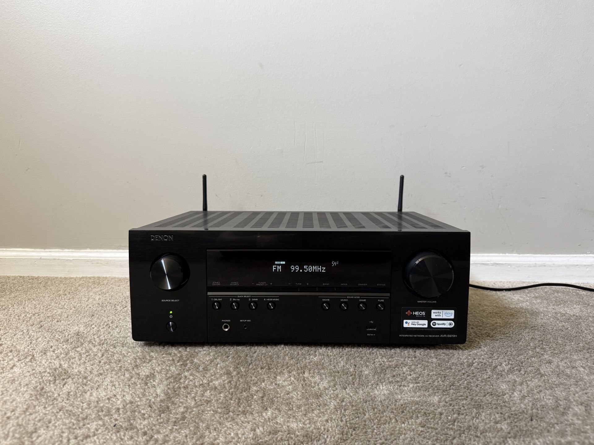 Denon AVR-S970H 7.2 HDMI 8K Ultra HD Bluetooth WiFi Home Theater Surround Receiver