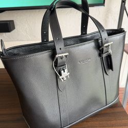 Coach Warner Tote Leather Bag