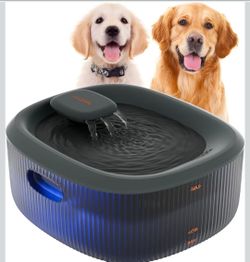 WOPET Dog Water Fountain for Large Dogs, 6L/205oz/1.6Gal Automatic Dog and Cat Water Fountain, Pet Water Dispenser with 2 Filters, Ultra-Quiet Pump, G