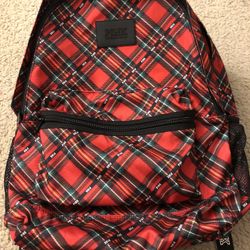 Victoria Secret Pink Red Plaid Backpack 
