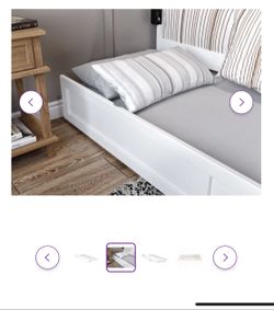 Brand New In Box White Trundle Bed Frame