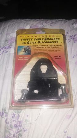 Roadmaster safety cable anchors for quick disconnects
