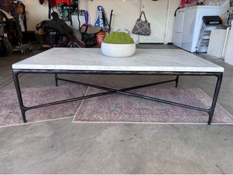 Restoration hardware Thaddeus marble coffee table