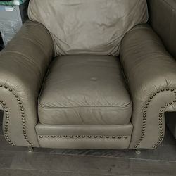 Leather Chair Oversized 