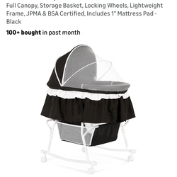 Black Bassinet cradle dream on me