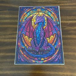 Dragon Diamond Art Canvas, Completed