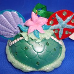 Disney Parks Little Mermaid Ariel Mickey Ear Hat Christmas Ornament