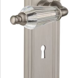 Nostalgic Warehouse Mission Plate with Keyhole Parlor Lever, Passage - 2.75", Satin Nickel